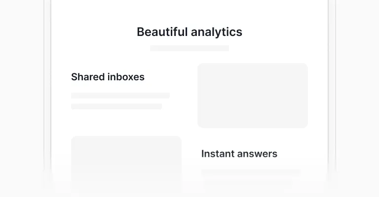 Features sections